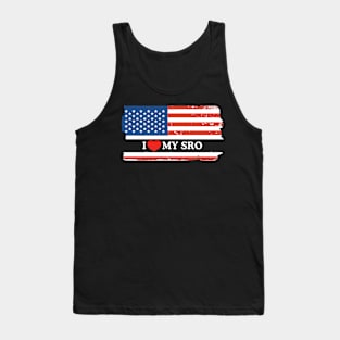 I Love My SRO Proud School Resource Officer Men Women Kids Tank Top